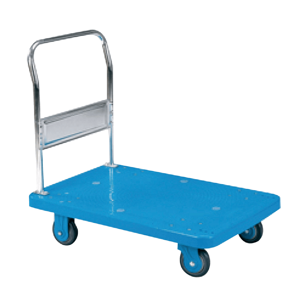 Carrello con piattaforma in plastica