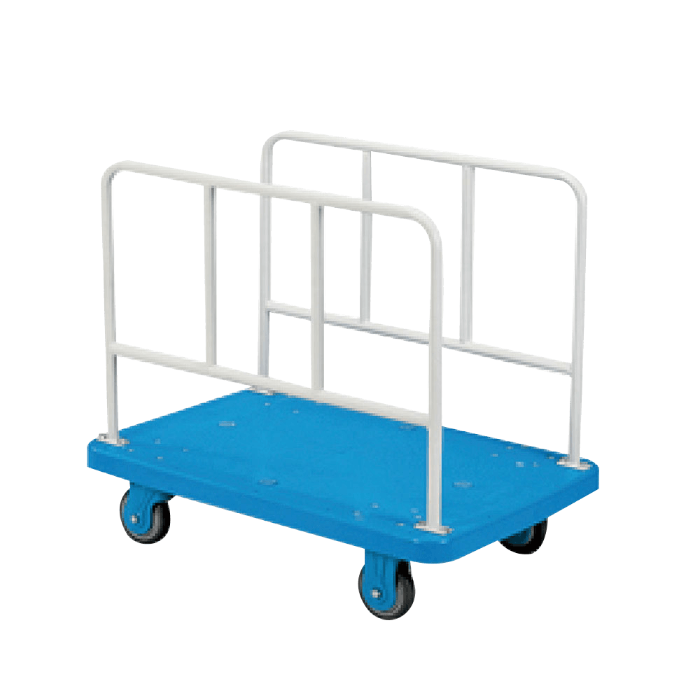 Carrello con piattaforma in plastica